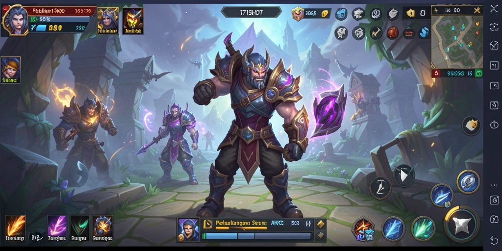 Tangkapan layar menampilkan aksi seru dalam 171SLOT ARPG.
