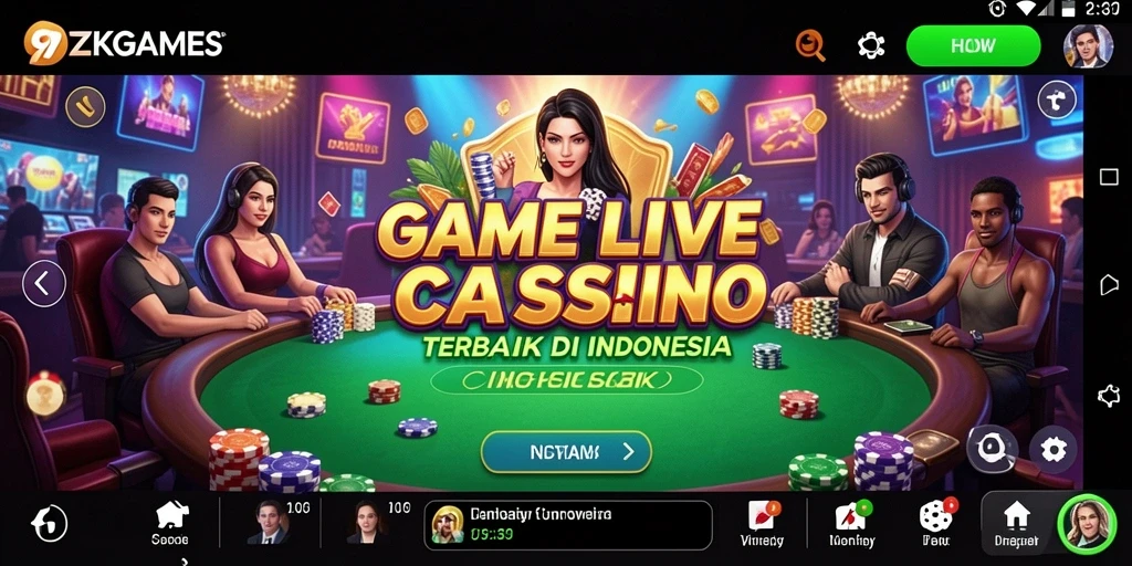 Gameplay menarik di 9ZKGAMES dengan dealer langsung.