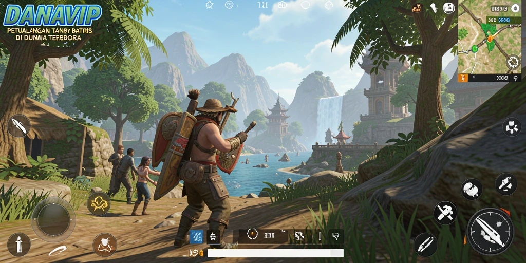 Tampilan gameplay mengesankan dari dunia terbuka DANAVIP.