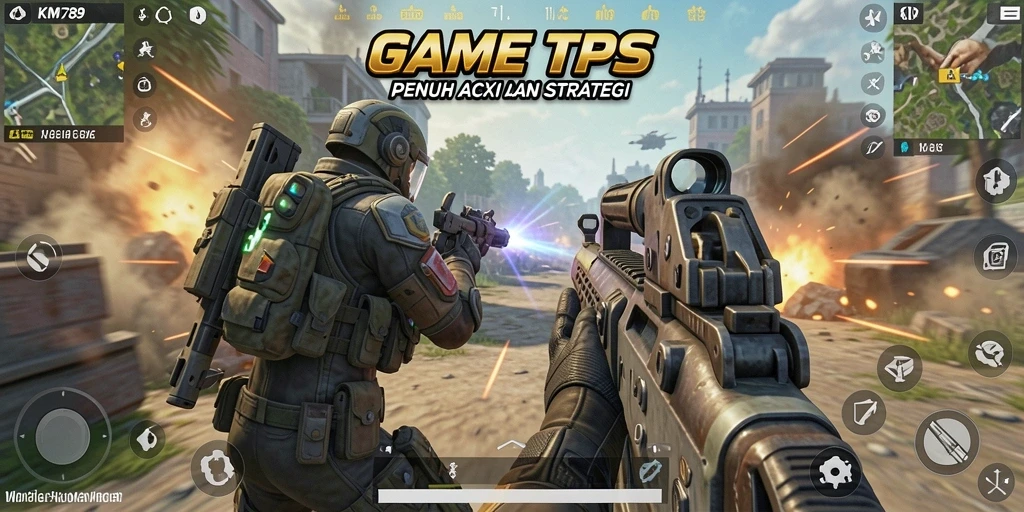 Tampilan gameplay KM789 yang seru dan mendebarkan saat bertarung melawan musuh.