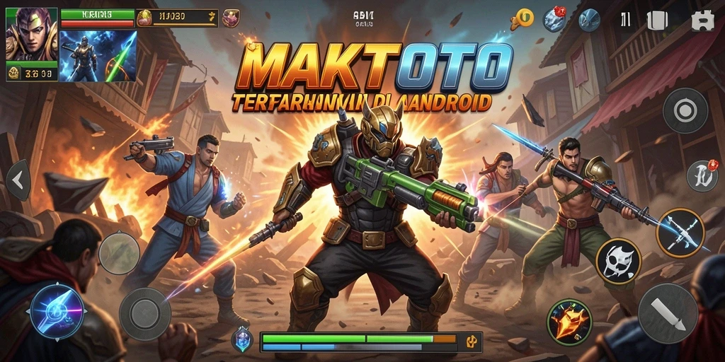 Tampilan aksi seru dalam gameplay Fighting MAKTOTO.