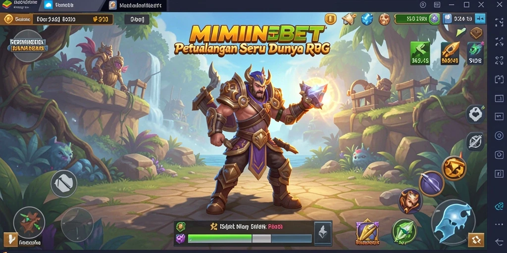 Tampilan gameplay RPG yang menarik dan penuh aksi di MIMINBET.