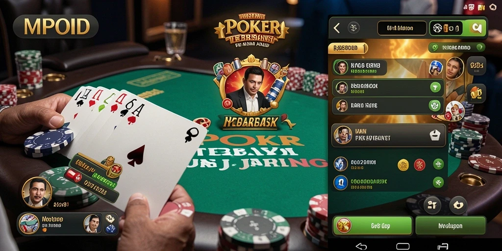Gameplay seru dari MPOID saat bermain poker secara langsung.