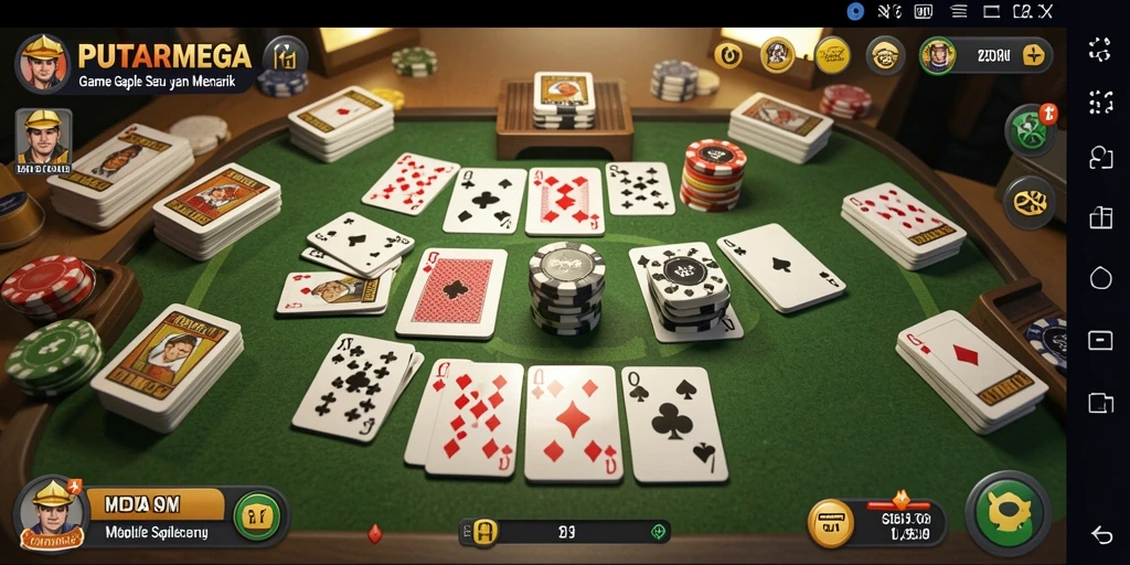 Tampilan utama gameplay PUTARMEGA yang menarik dan interaktif.
