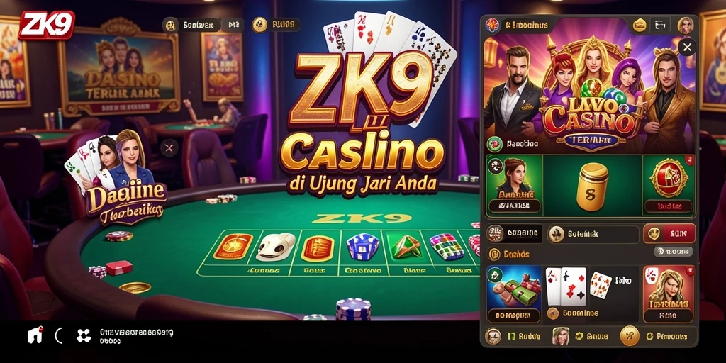 Gameplay Live Casino yang mendebarkan di ZK9 dengan dealer profesional.